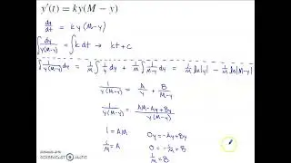 Logistic Growth Derivation - Solving a Separable Differential Equation with Partial Fractions