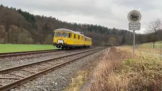 726 002 & 725 002 bei der Abschiedsfahrt, aufgenommen bei Aumenau auf der Lahntalbahn am 19.01.2022