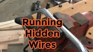 Running and hiding wires in your motorcycle handlebars.