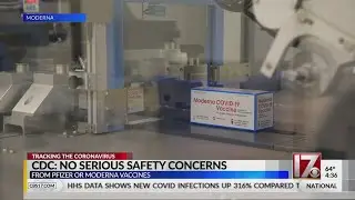 CDC: No serious safety concerns about two-dose COVID-19 shots