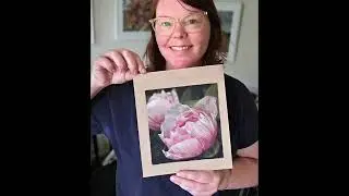 Watch me draw a peony in soft pastel. 