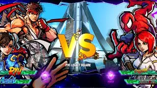 RYU & CHU-LI VS SPIDER-MAN & BLACK WIDOW l MARVEL VS CAPCOM INFINITE FULL HD 60 FPS VERY HARD MODE