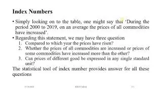 Index Number: Introduction