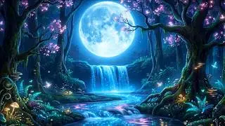 Enchanted Moonlight Night | Forest Ambience & Gentle Night Music for Calm & Sleep