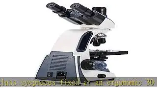 Swift SW380T 40X-2500X Magnification, Siedentopf Head, Research-Grade Trinocular Microscope Compoun