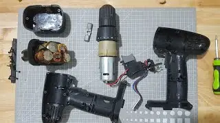 Revive the dead screwdriver and replace damaged Ni-Cd batteries to Li-ion