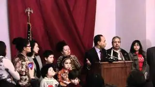 Rep. Gutierrez en conferencia de prensa sobre la campa&ntilde;a 