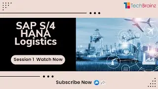 2020 02 01   Session   01   SAP S4 HANA Logistics by TechBrainz