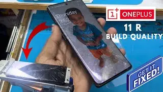 ONEPLUS 11R build quality ￼!  Display glass change 🏍️bike accident ⚠️ mobile ￼ recover ♻️￼