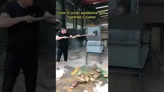 how to crush #sandstone with #hammercrusher #manufacturedsand #sandmakingmachine #sandcrusher