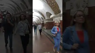 Moscow. Krasnopresnenskaya metro station Fragment 8  Москва. Станция метро Краснопресненская
