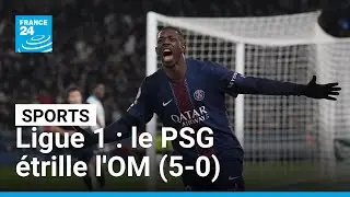 Ligue&nbsp;1&nbsp;: le PSG &eacute;trille l'OM (5-0) avec un Demb&eacute;l&eacute; des grands soirs &bull; FRANCE 24