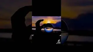Winter Sunset with Lensball #foryou #sunset #lensball #explore #scenery #photography