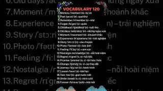 VOCABULARY 120 #vocabulary120 #rememberingthepast #fluentandfunenglish