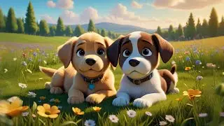 Five Playful Puppies Dig a Hole | Fun Counting Song for Kids | Nursery Rhymes and Baby Songs
