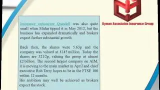 MIDAS SHARE TIPS UPDATE: Our Quindell car insurance