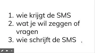 SMS aan de lerares - huiswerk