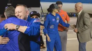 Pair of astronauts that have been stranded in space finally return home