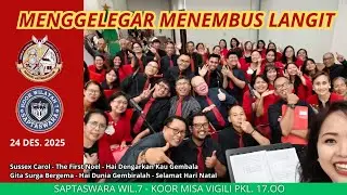 Suaranya menggelegar menembus langit Saptaswara Misa Vigili gereja Leo Agung 24/12/25