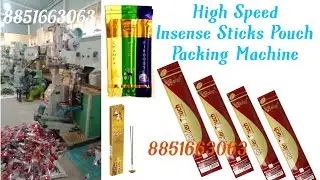High Speed Agarbatti Insense Sticks/Spaghetti Pasta Stick Counting System Pouch Packing Machine