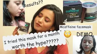Mcaffeine naked and raw coffee facemask  | demo | results | long term review | Nandini Kukreti