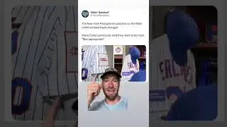 New York Mets adjust their sponsor jersey patch and this is a HUGE improvement #mlb