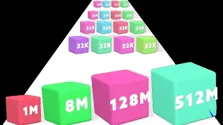 MERGE JUMP 2048 : ASMR Gamplay # Fun Game  - Math Gamplay