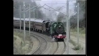 Australian steam locomotives 3642 & 5910 - Newcastle tour - October 1991