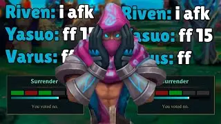 ¡TROLLS, AFKS, TÓXICOS, INTERS!... TODO por USAR a MALZAHAR JUNGLA😡