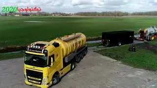 احد معدات التسميد واحدث الجرارات الزراعية2020☆Zode bemesten met Schouten 8.40   Claas Arion 530(