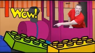 Lego Toy Train Story | English for Children | Steve and Maggie in English Stories
