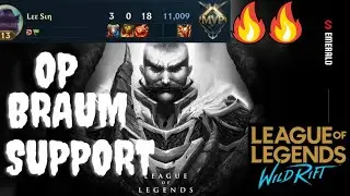 Best Braum Support Wild Rift | Reason why Braum is best support in wildrift. Emerald tier gameplay.
