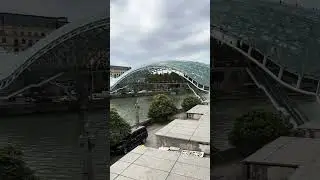 Bridge of Peace (view from Rike Park) - Tbilisi, Georgia
