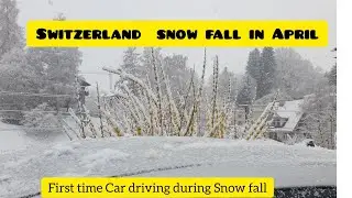 First Time Car Driving During The Snow Fall 😳