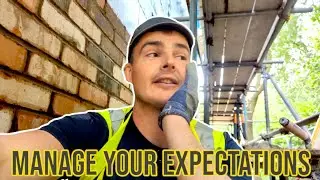 Manage your expectations as a Bricklayer #construction #bricklaying