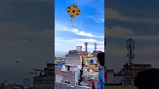 Flying Big Kite | Pakistani Kite Design | Big kite | Mono kite Fighter | Kite Flying | Love Ludhiana