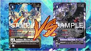 Justimon ACE VS Beelzemon Blast Mode ACE (DIGIMON TCG)
