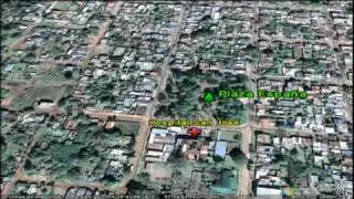 Vista satelital de Paso de los Libres, Corrientes, Argentina