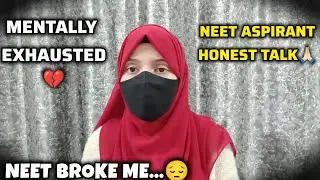 NEET Drop Year Reality🥺💔|Which DROP⁉️|Mental Health + Pressure 😔❤️‍🩹