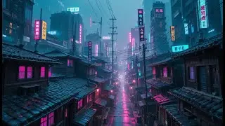 Dreaming in Neon: A Rainy Cyberpunk Japan Night