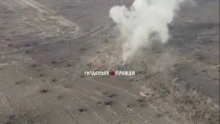 Separatist Tank Scores Direct Hit On Ukrainian Foxhole