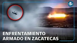 Se enfrentan hombres armados con fuerzas de seguridad en Zacatecas