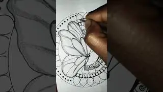 easy butterfly mandala art 🦋#shortvideo #art #shorts#mandala#drawing