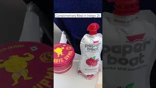 Meal in Indigo Flight ✈️ (CPML) #india #indigo #new #meal #flight #viral #new #trending #shorts