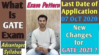 What is GATE exam | Changes in GATE 2021| benefits Syllabus updates of GATE |GATE 2021information