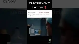 IBPS Clerk Prelims Admit Card Out‼️#IBPS2025 #IBPSClerk2025 #viral #AdmitCard #ibpsclerkprelims