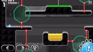 Super Stickman Golf 3 : -8 on Laser Shield Land hole 1! #ssg3