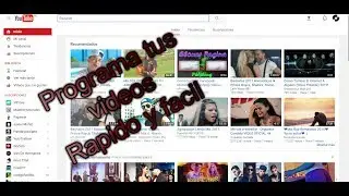 Como programar tus videos Facil y rapido