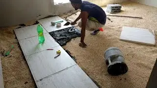 দেখুন সৌদি আরবে কিভাবে টাইলস লাগায় // saudi arab tiles // tiles video