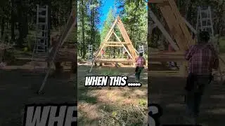 Off-Grid A-frame Cabin Build #diy #offgridcabinbuild #aframe #offgridcabin